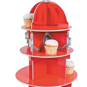 Fire Hydrant Cupcake Stand